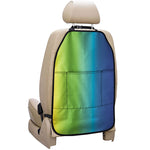 Rainbow Gradient Print Car Seat Organizers