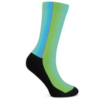 Rainbow Gradient Print Crew Socks
