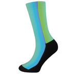 Rainbow Gradient Print Crew Socks