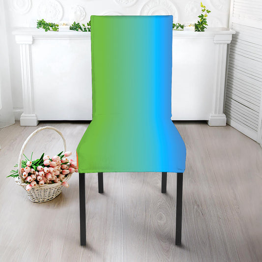 Rainbow Gradient Print Dining Chair Slipcover