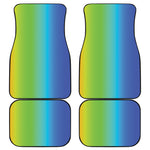Rainbow Gradient Print Front and Back Car Floor Mats