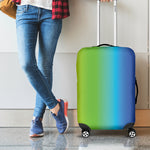 Rainbow Gradient Print Luggage Cover