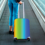 Rainbow Gradient Print Luggage Cover