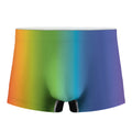 Rainbow Gradient Print Men's Boxer Briefs