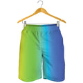 Rainbow Gradient Print Men's Shorts