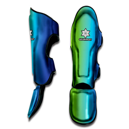 Rainbow Gradient Print Muay Thai Shin Guard