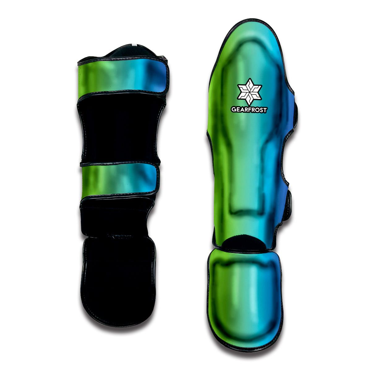 Rainbow Gradient Print Muay Thai Shin Guard