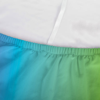 Rainbow Gradient Print Sofa Cover