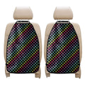 Rainbow Heart Pattern Print Car Seat Organizers
