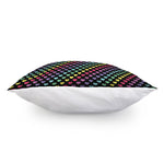 Rainbow Heart Pattern Print Pillow Cover