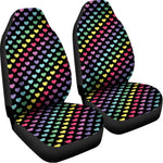 Rainbow Heart Pattern Print Universal Fit Car Seat Covers