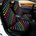 Rainbow Heart Pattern Print Universal Fit Car Seat Covers