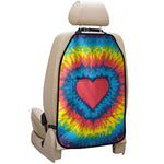 Rainbow Heart Tie Dye Print Car Seat Organizers