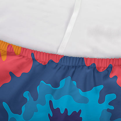 Rainbow Heart Tie Dye Print Sofa Cover