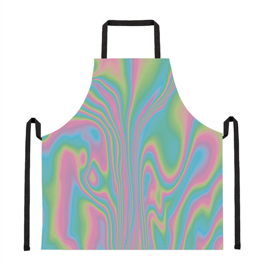Rainbow Holographic Print Apron