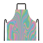 Rainbow Holographic Print Apron