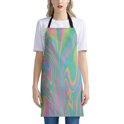 Rainbow Holographic Print Apron