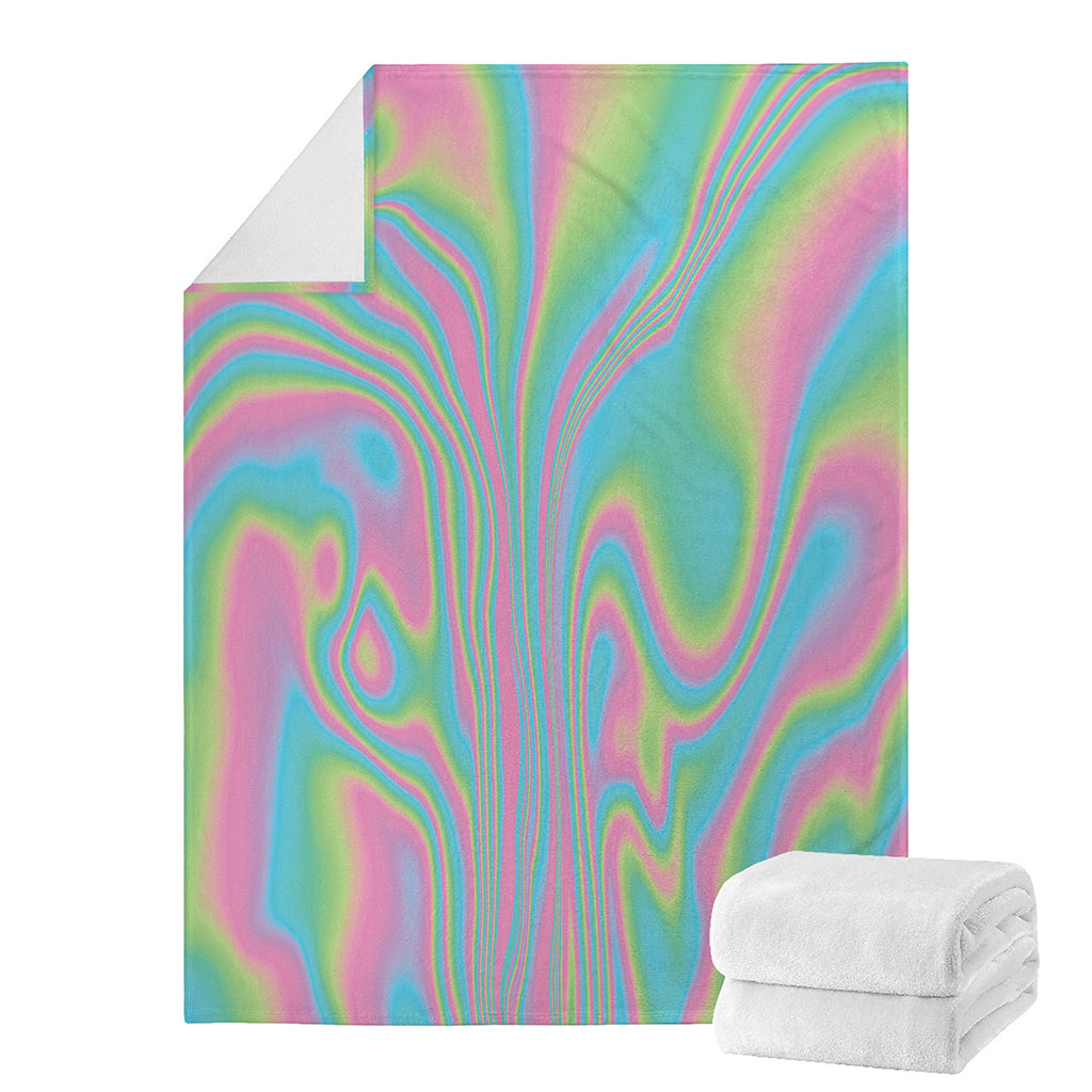Rainbow Holographic Print Blanket