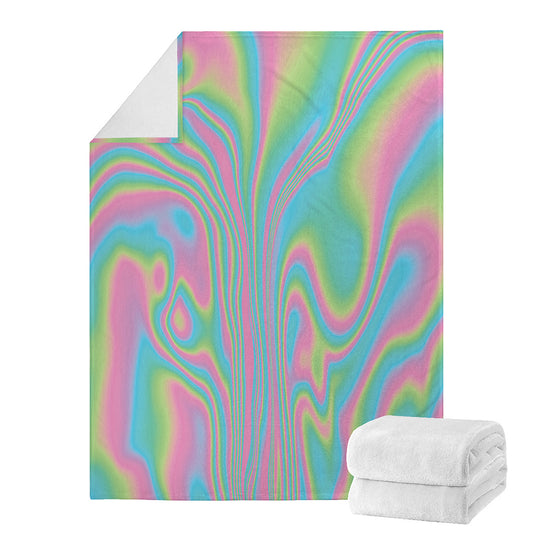 Rainbow Holographic Print Blanket