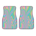 Rainbow Holographic Print Front Car Floor Mats
