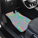Rainbow Holographic Print Front Car Floor Mats