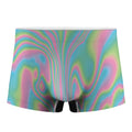 Rainbow Holographic Print Men's Boxer Briefs