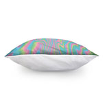 Rainbow Holographic Print Pillow Cover