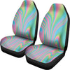 Rainbow Holographic Print Universal Fit Car Seat Covers