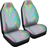 Rainbow Holographic Print Universal Fit Car Seat Covers