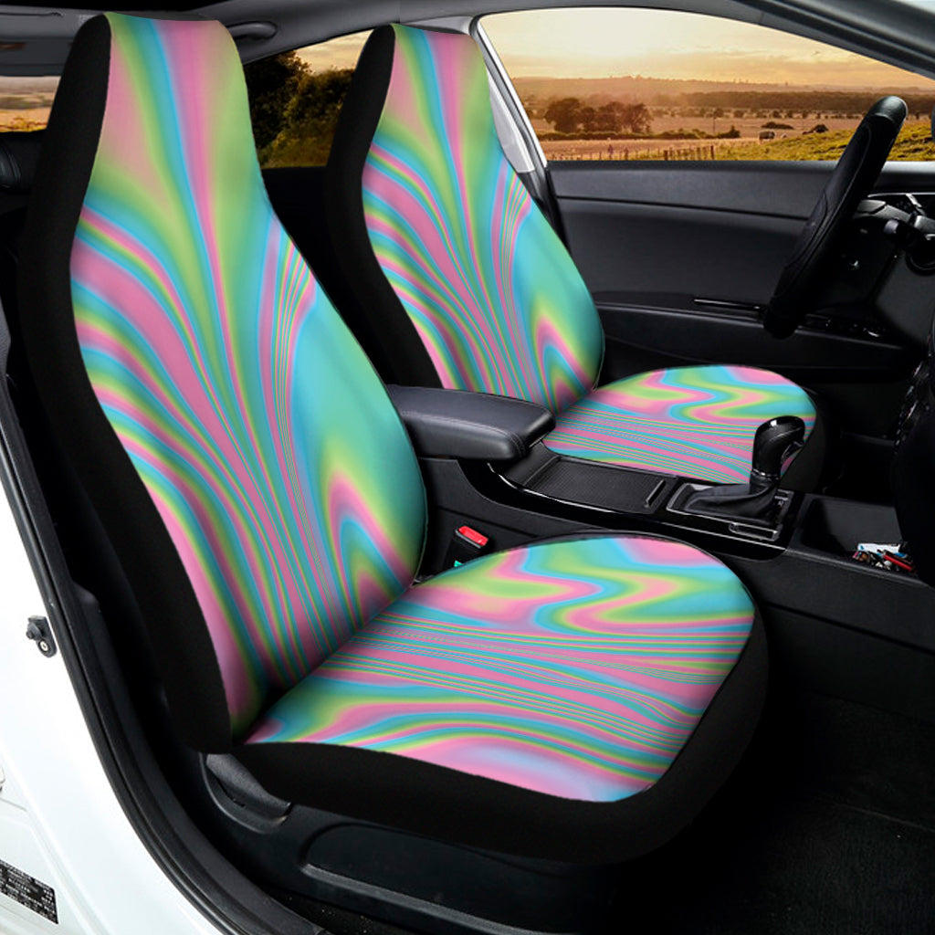 Rainbow Holographic Print Universal Fit Car Seat Covers