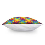 Rainbow Houndstooth Pattern Print Pillow Cover