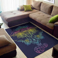Rainbow Indian Elephant Print Floor Mat