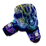 Rainbow Indian Elephant Print Boxing Gloves
