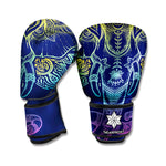 Rainbow Indian Elephant Print Boxing Gloves