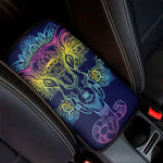 Rainbow Indian Elephant Print Car Center Console Cover