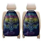 Rainbow Indian Elephant Print Car Seat Organizers