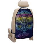Rainbow Indian Elephant Print Car Seat Organizers