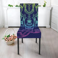 Rainbow Indian Elephant Print Dining Chair Slipcover
