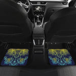 Rainbow Indian Elephant Print Front and Back Car Floor Mats