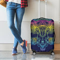 Rainbow Indian Elephant Print Luggage Cover
