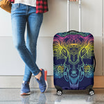 Rainbow Indian Elephant Print Luggage Cover