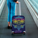 Rainbow Indian Elephant Print Luggage Cover