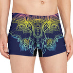 Rainbow Indian Elephant Print Men's Boxer Briefs