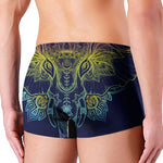Rainbow Indian Elephant Print Men's Boxer Briefs
