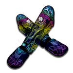 Rainbow Indian Elephant Print Muay Thai Shin Guard