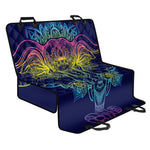 Rainbow Indian Elephant Print Pet Car Back Seat Cover