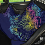 Rainbow Indian Elephant Print Pet Car Back Seat Cover