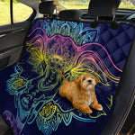 Rainbow Indian Elephant Print Pet Car Back Seat Cover