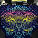 Rainbow Indian Elephant Print Pet Car Back Seat Cover