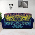 Rainbow Indian Elephant Print Sofa Cover